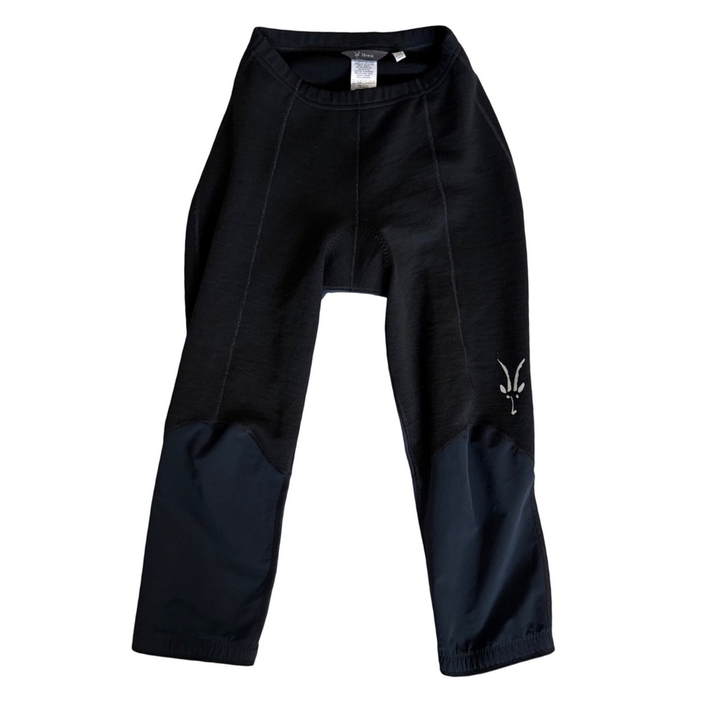 IBEX Merino Wool Padded Cycling Mountain Biking Pants Knickers Womens M Black